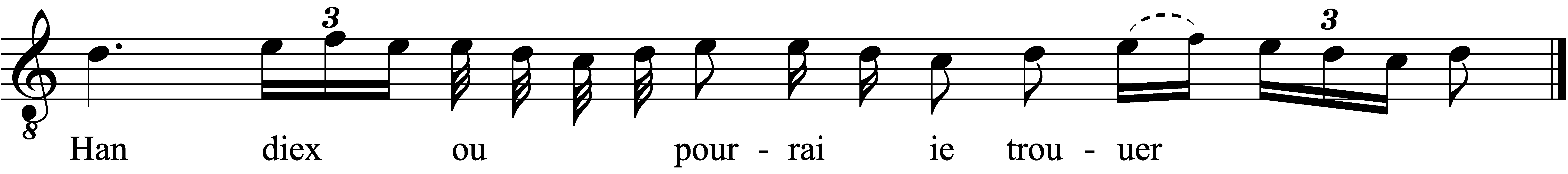 Refrain musical notation